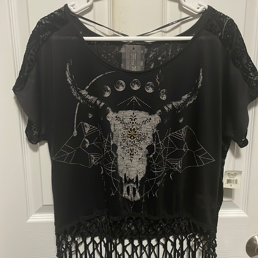 Miss Me fringe top